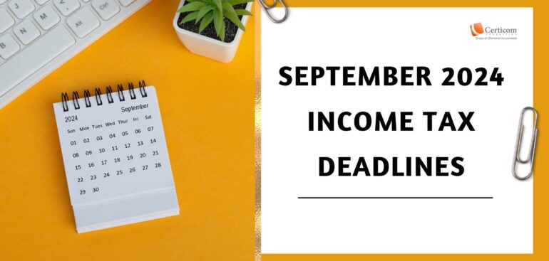 Income Tax Deadlines